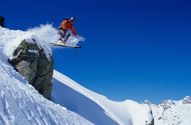 Skier: Lucki Kerscher <br> Foto: Peter Hutzler <br> Location: Chamonix, France <br> Date: March 2005